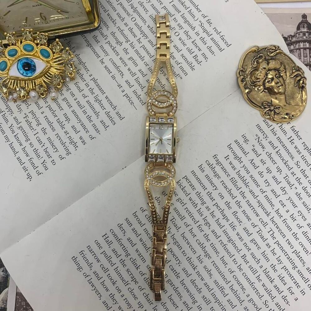 Gold Tone Ornate Women's Watch